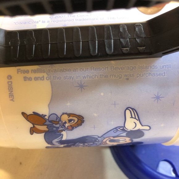 Lot Of 4 Walt Disney Resort Refill Cups 2007 Mickey Chip Dale Donald Pluto Goofy - Picture 5 of 14